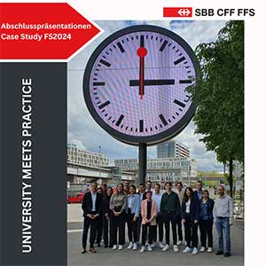 Foto der Teilnehmer der Case Study FS2024 in Kooperation mit der SBB